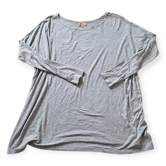 Piko 1988 Women's Long Sleeve Tunic, Gray, Size Medium - Picture 2 of 5